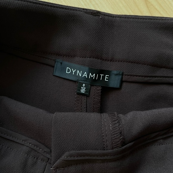 Dynamite High Waist Brown Shorts - Picture 3 of 5
